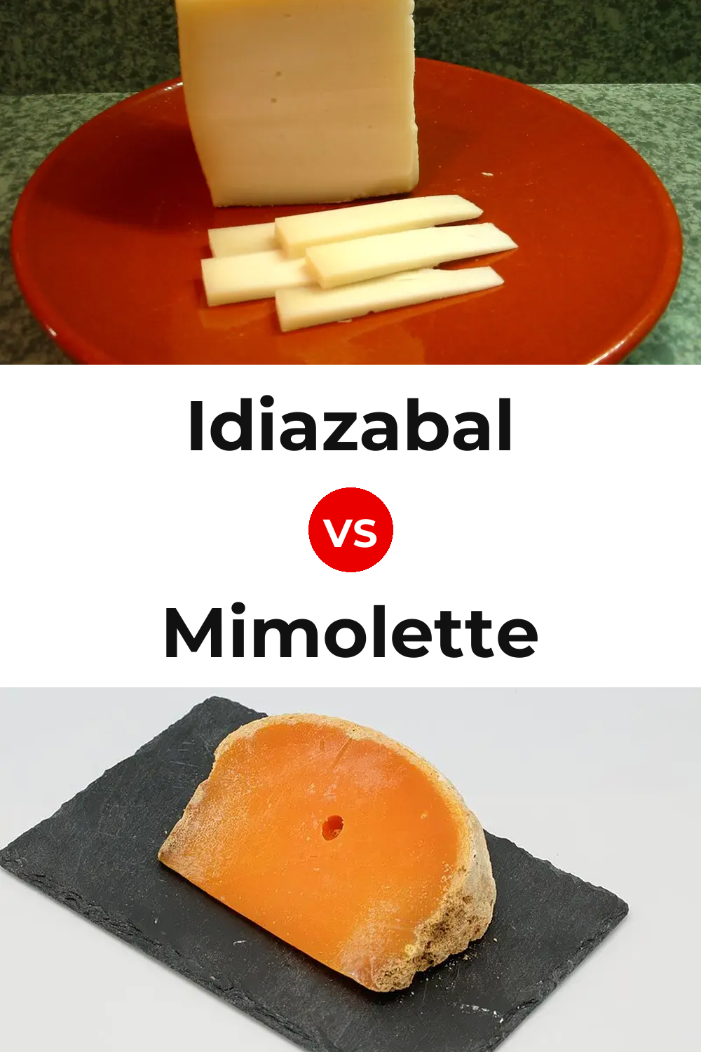 Idiazabal Cheese vs Mimolette Cheese Pinterest comparison