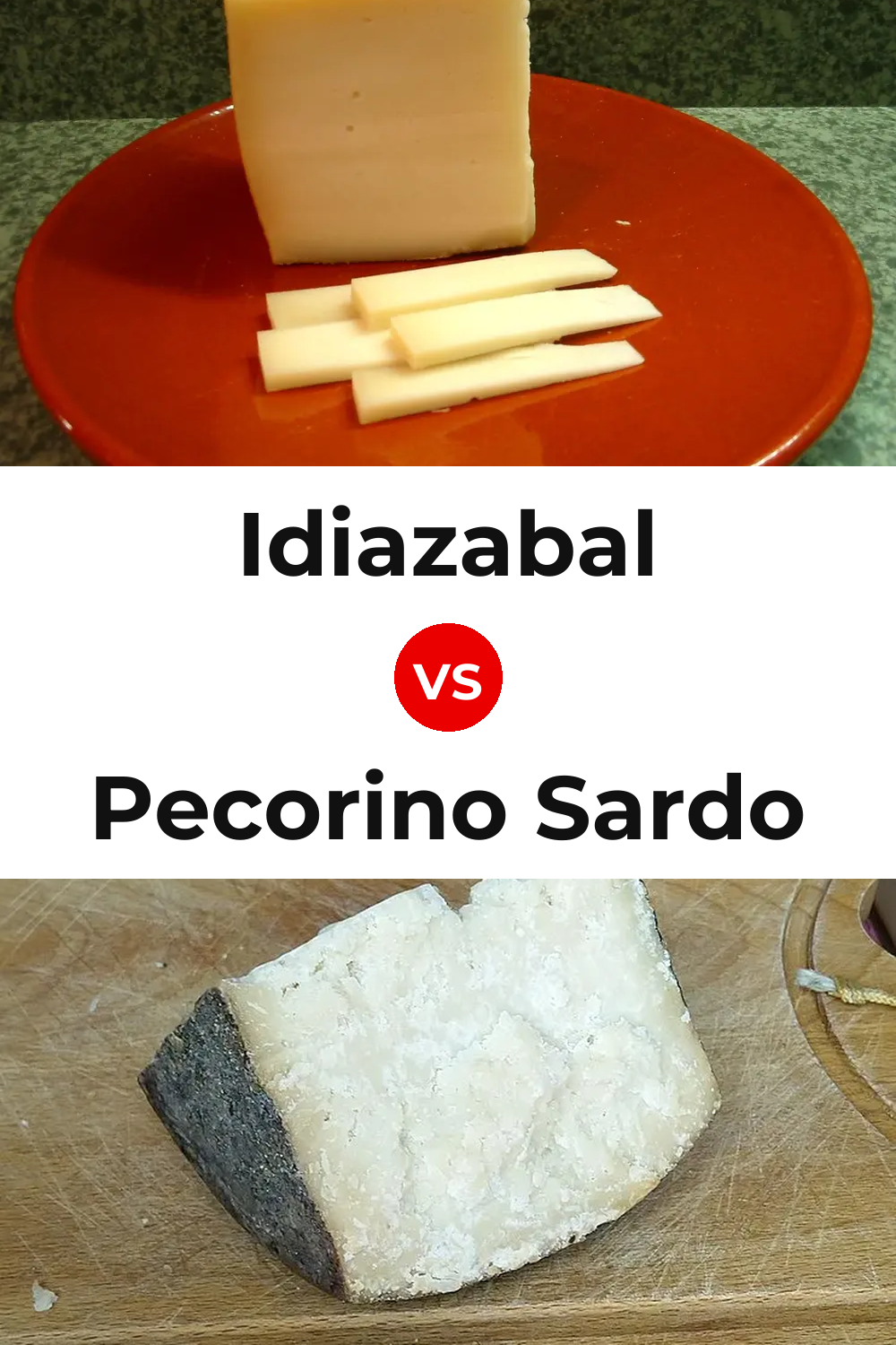 Idiazabal Cheese vs Pecorino Sardo Cheese Pinterest comparison