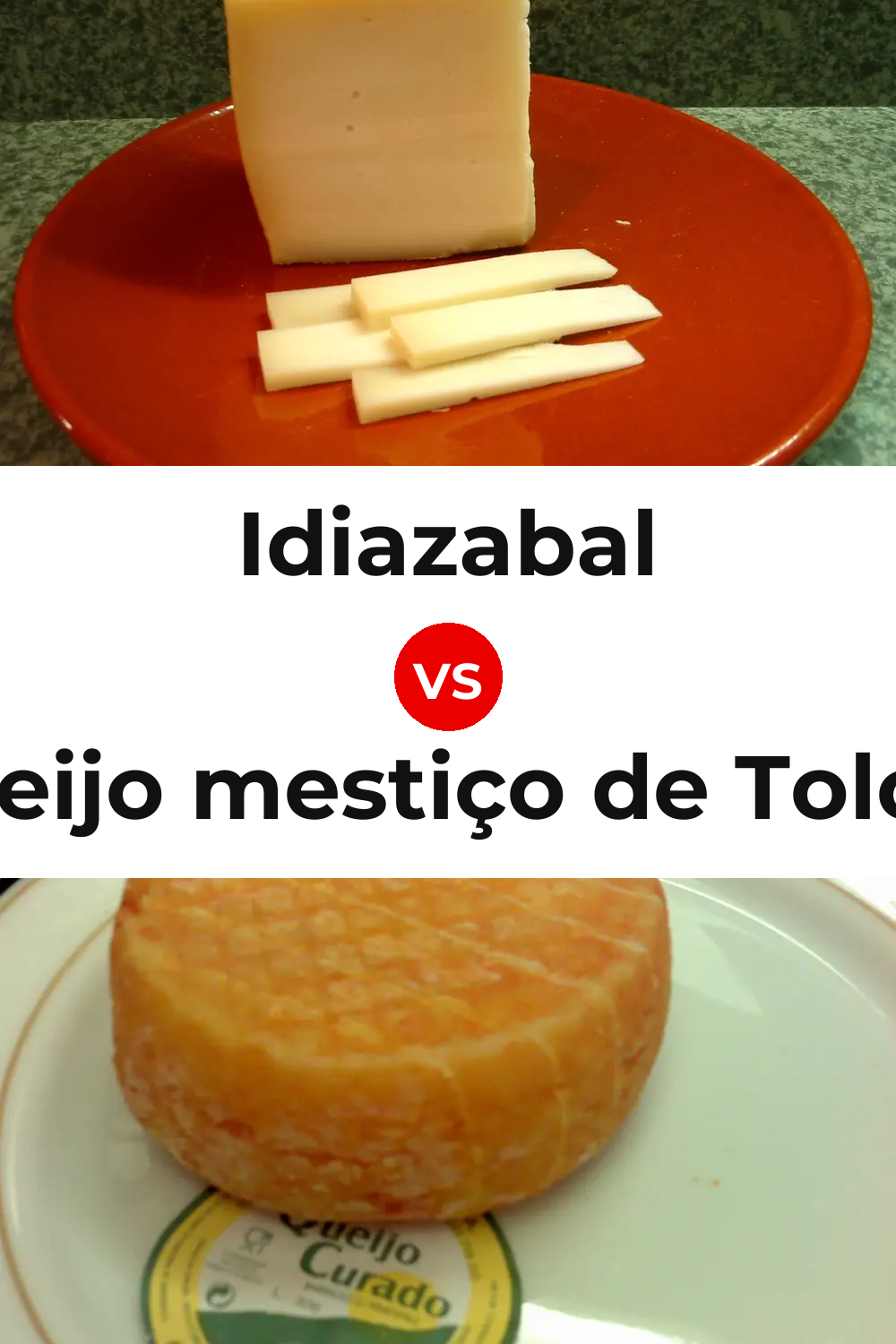 Idiazabal Cheese vs Queijo mestiço de Tolosa Pinterest comparison