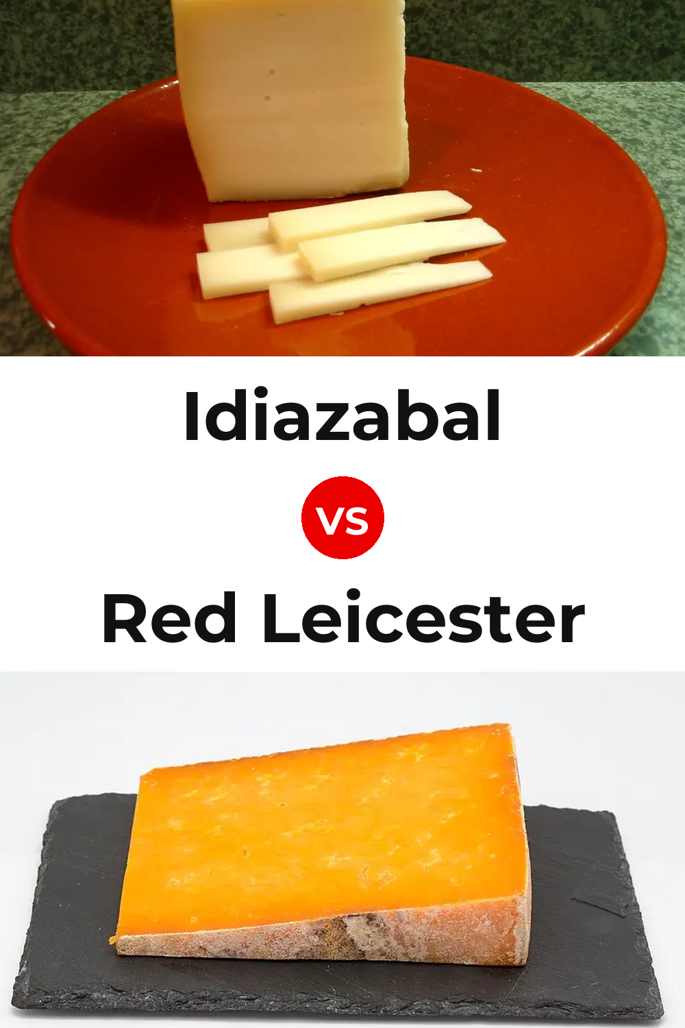 Idiazabal Cheese vs Red Leicester Cheese Pinterest comparison