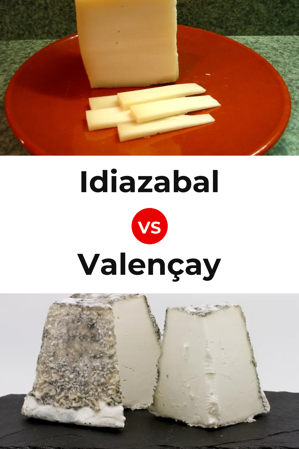 Idiazabal Cheese vs Valençay Cheese Pinterest comparison