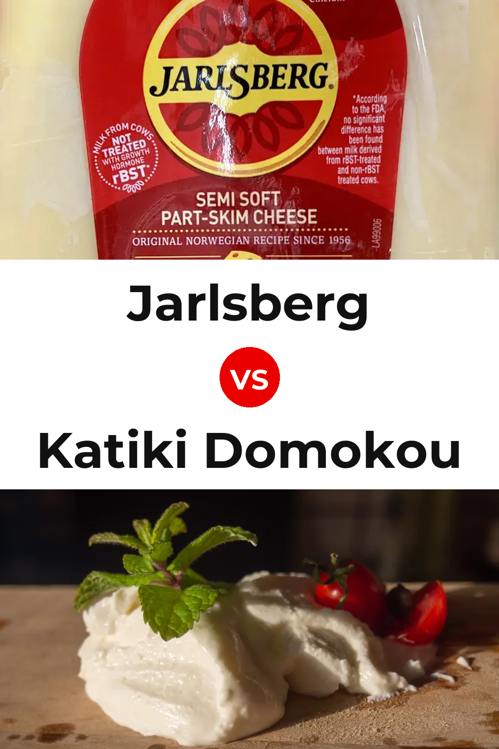 Jarlsberg Cheese vs Katiki Domokou Cheese Pinterest comparison