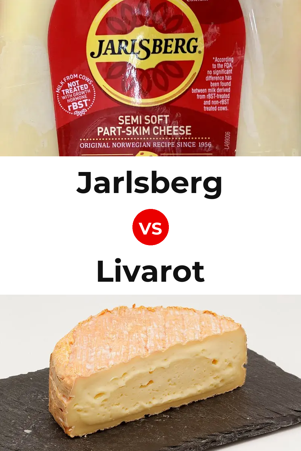 Jarlsberg Cheese vs Livarot Cheese Pinterest comparison