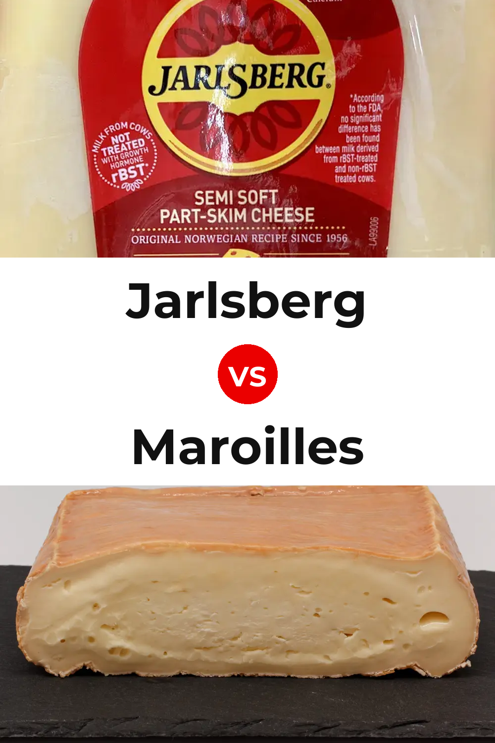 Jarlsberg Cheese vs Maroilles Cheese Pinterest comparison