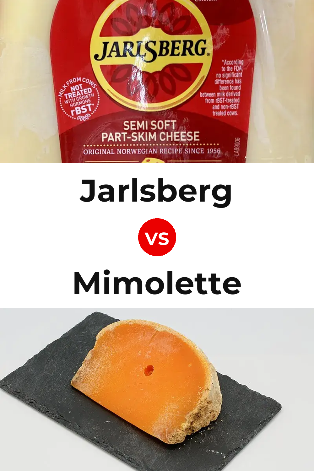 Jarlsberg Cheese vs Mimolette Cheese Pinterest comparison
