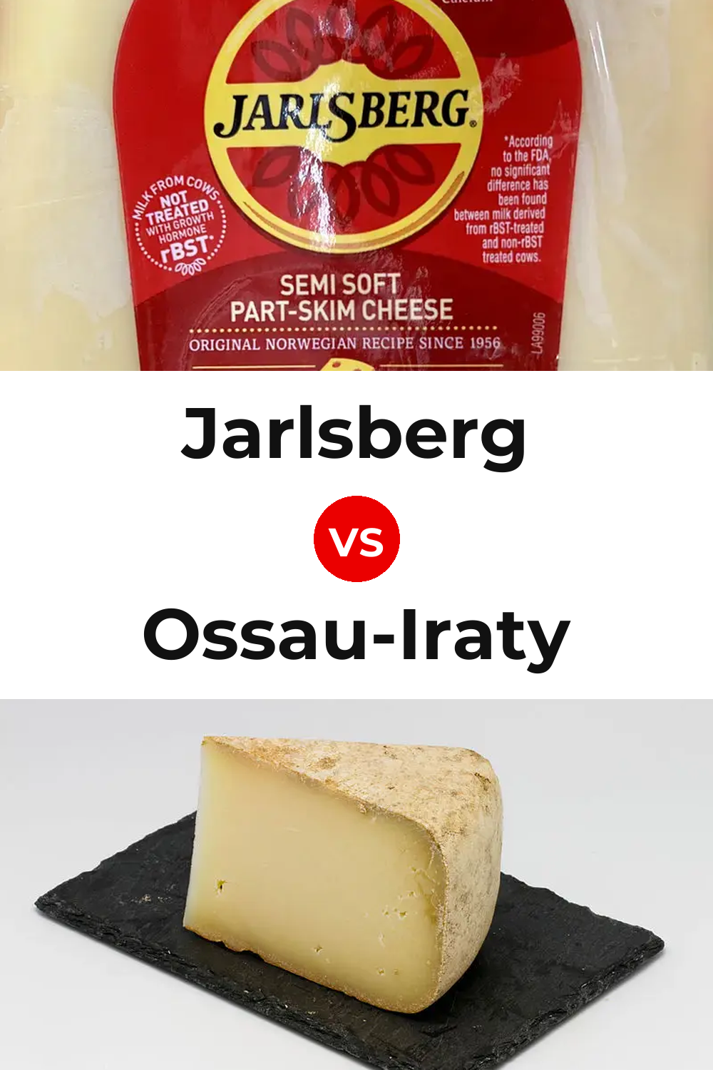 Jarlsberg Cheese vs Ossau-Iraty Cheese Pinterest comparison