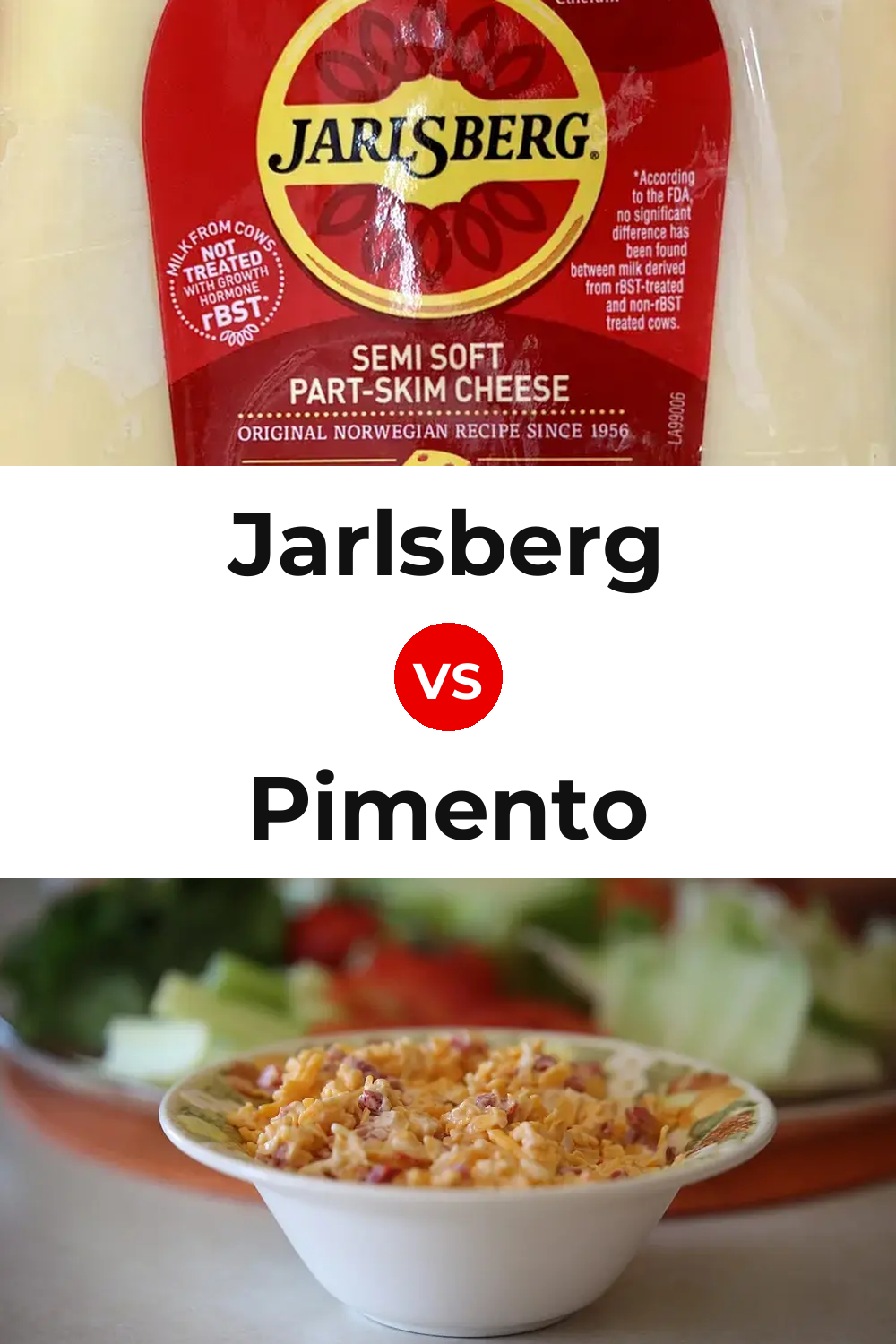 Jarlsberg Cheese vs Pimento Cheese Pinterest comparison