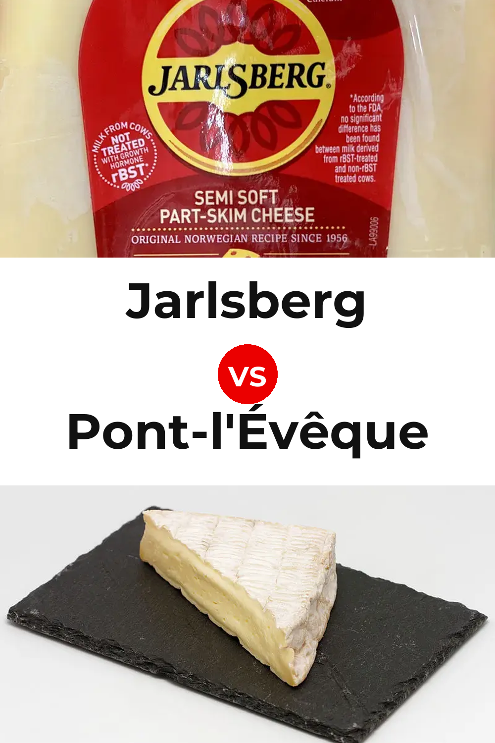 Jarlsberg Cheese vs Pont-l'Évêque Cheese Pinterest comparison