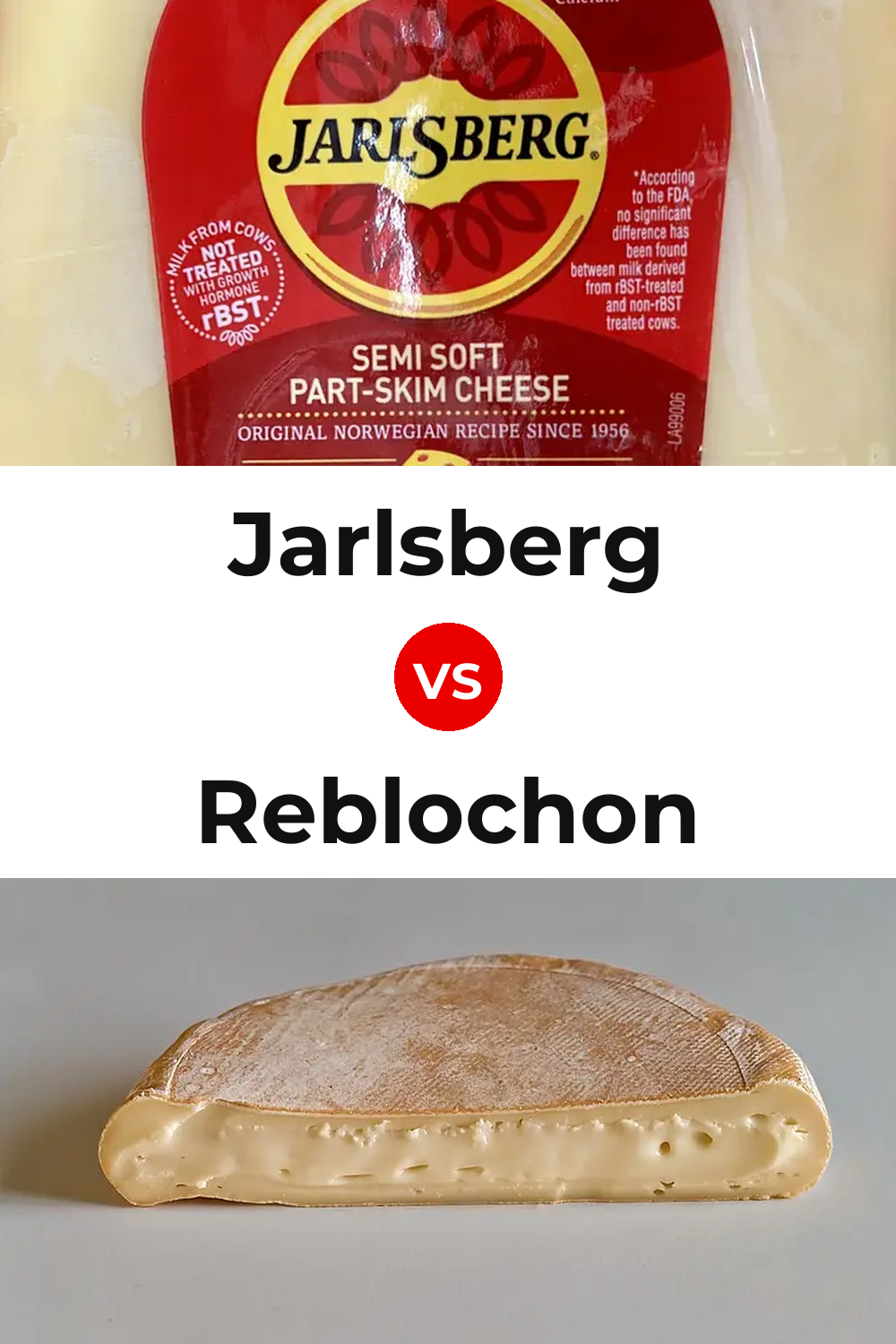 Jarlsberg Cheese vs Reblochon Cheese Pinterest comparison