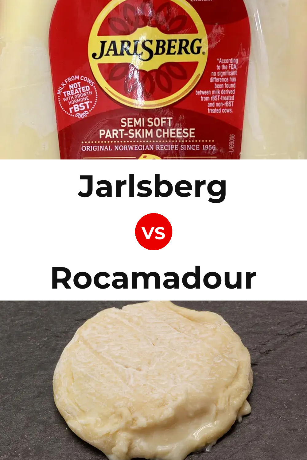 Jarlsberg Cheese vs Rocamadour Cheese Pinterest comparison