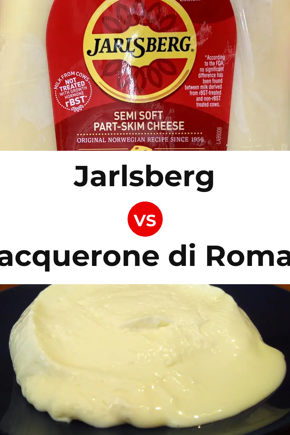 Jarlsberg Cheese vs Squacquerone di Romagna Cheese Pinterest comparison