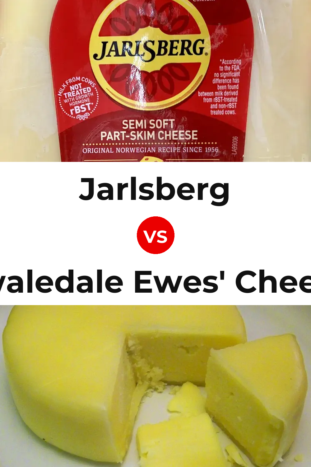 Jarlsberg Cheese vs Swaledale Ewes' Cheese Pinterest comparison