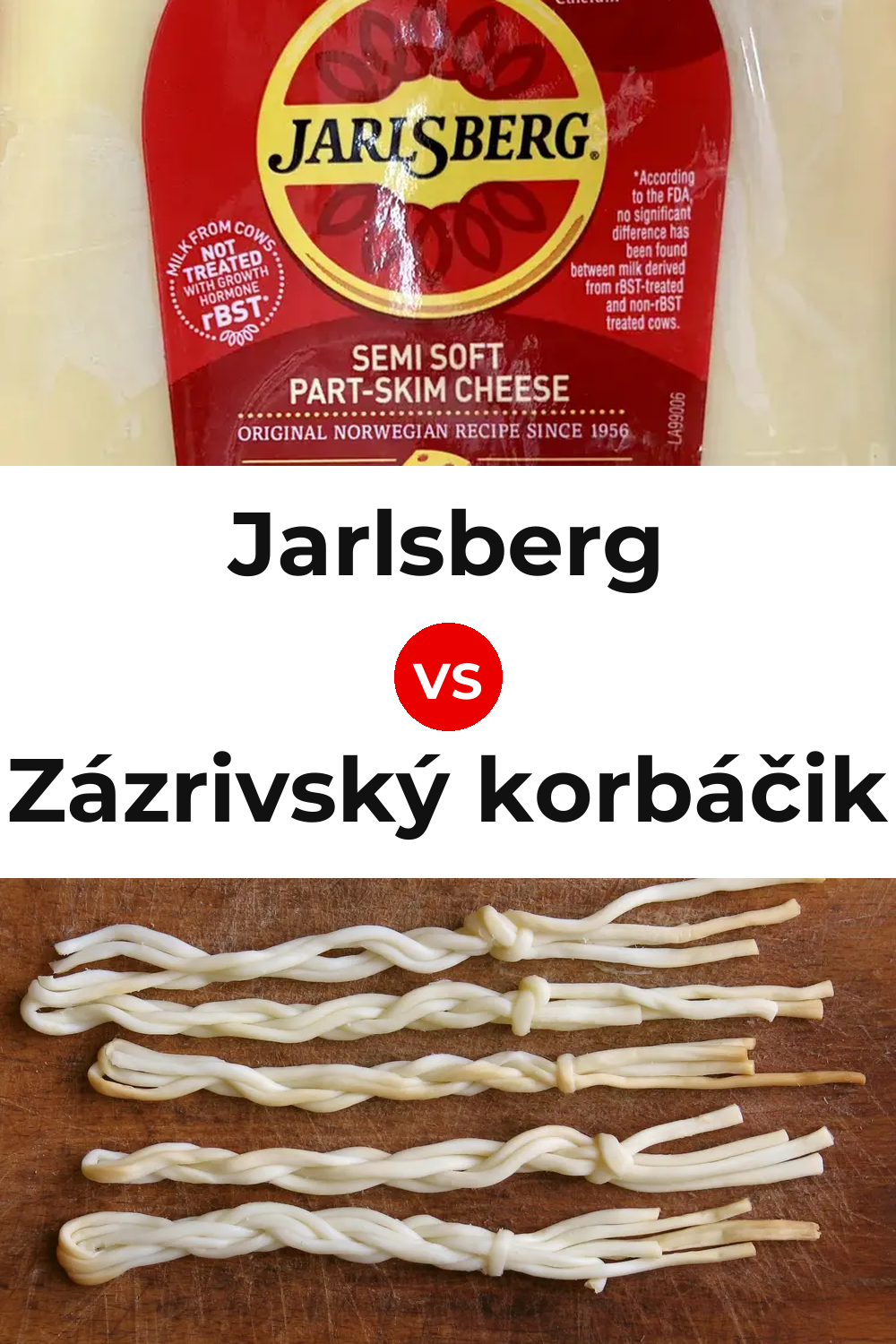 Jarlsberg Cheese vs Zázrivský korbáčik Cheese Pinterest comparison