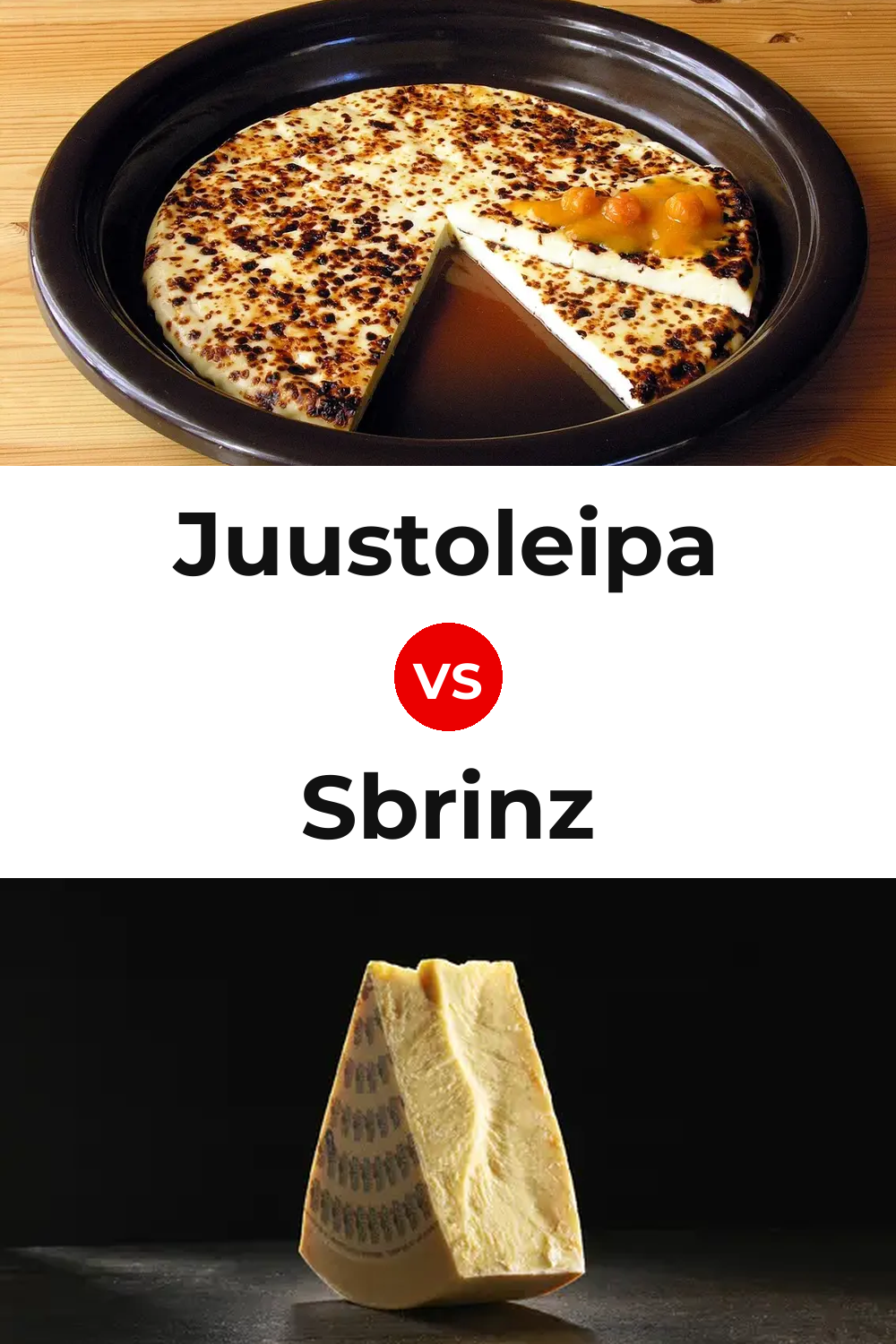Juustoleipa Cheese vs Sbrinz Cheese Pinterest comparison