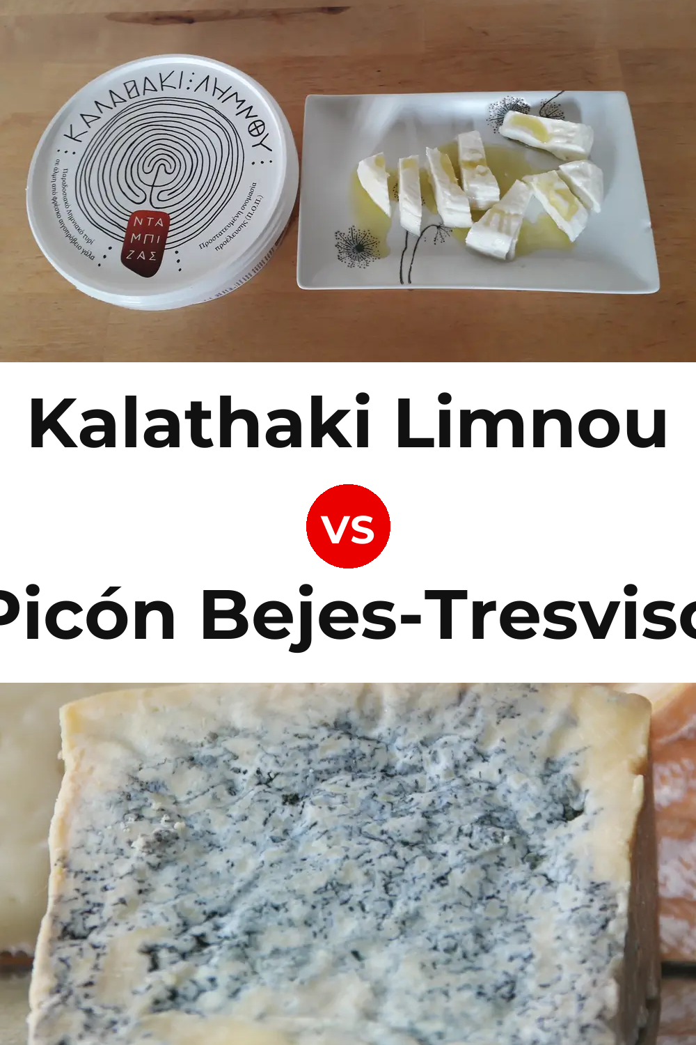 Kalathaki Limnou Cheese vs Picón Bejes-Tresviso Cheese Pinterest comparison