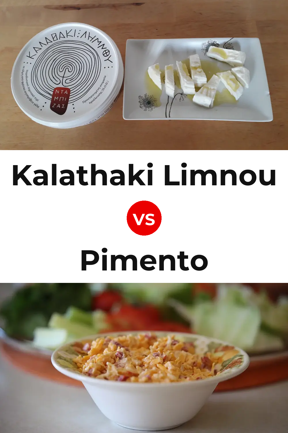 Kalathaki Limnou Cheese vs Pimento Cheese Pinterest comparison