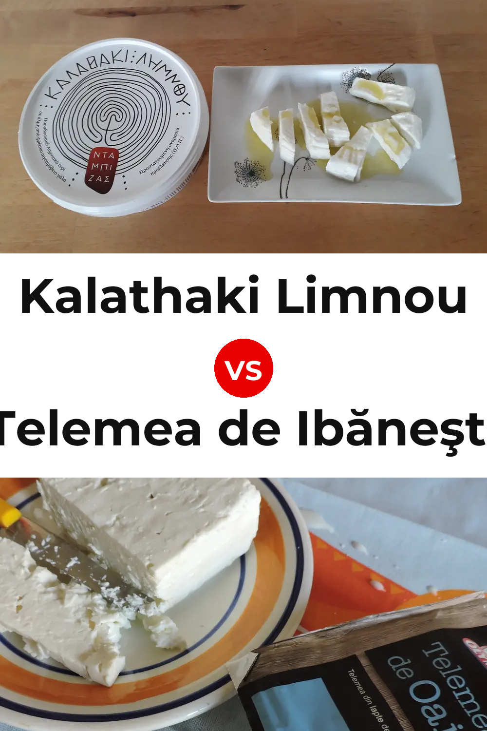 Kalathaki Limnou Cheese vs Telemea de Ibăneşti Cheese Pinterest comparison