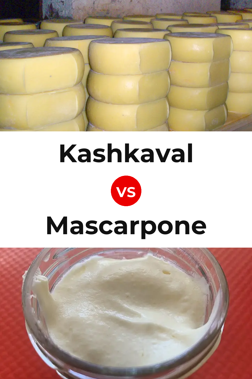 Kashkaval Cheese vs Mascarpone Cheese Pinterest comparison