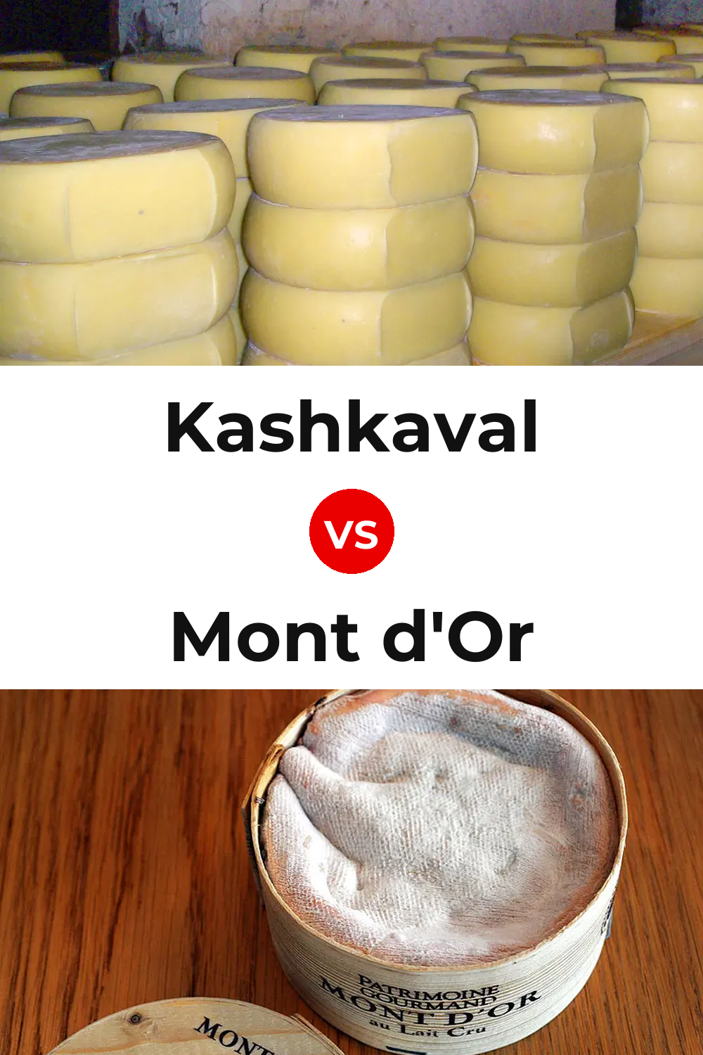 Kashkaval Cheese vs Mont d'Or Cheese Pinterest comparison