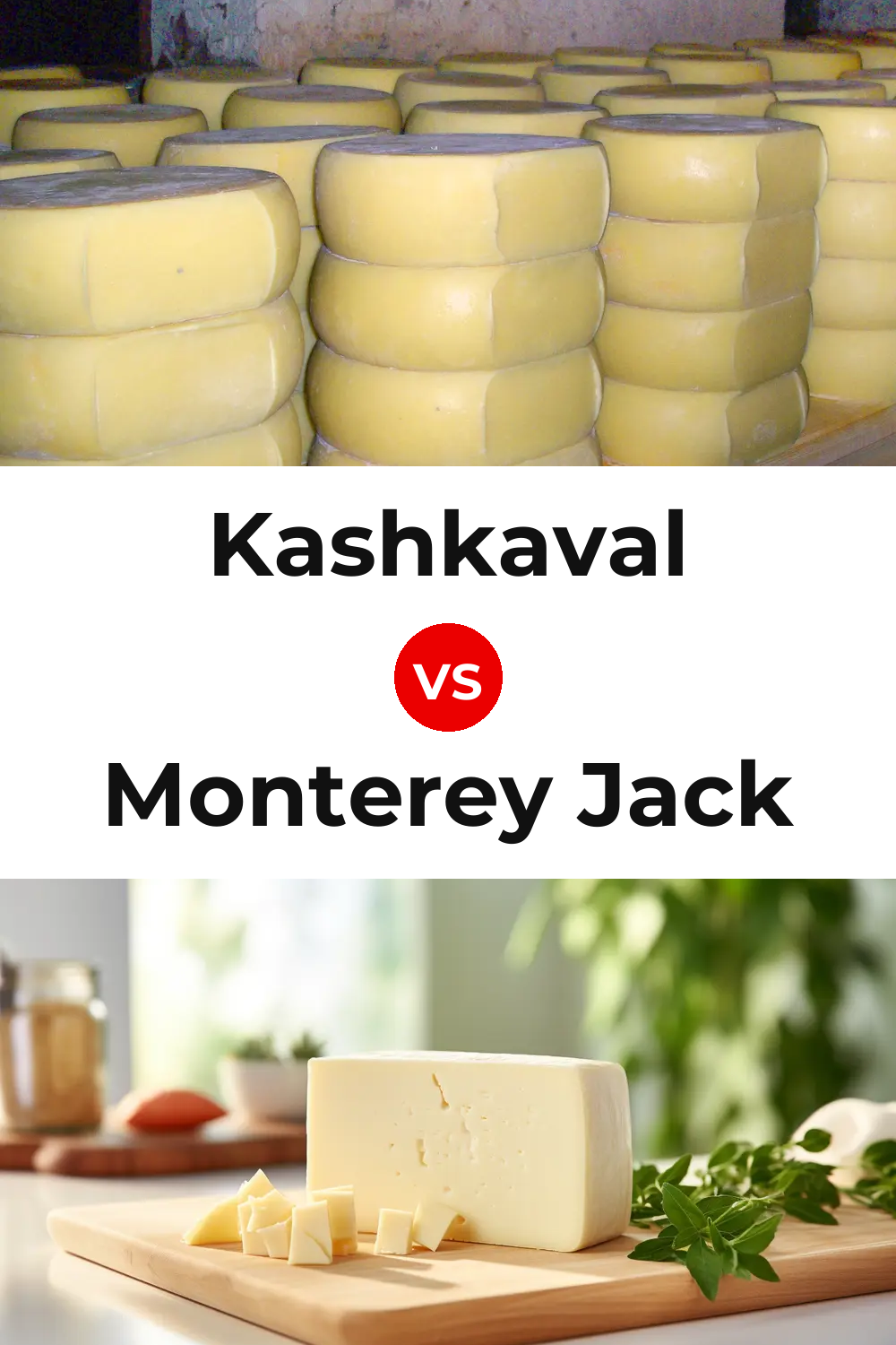 Kashkaval Cheese vs Monterey Jack Cheese Pinterest comparison