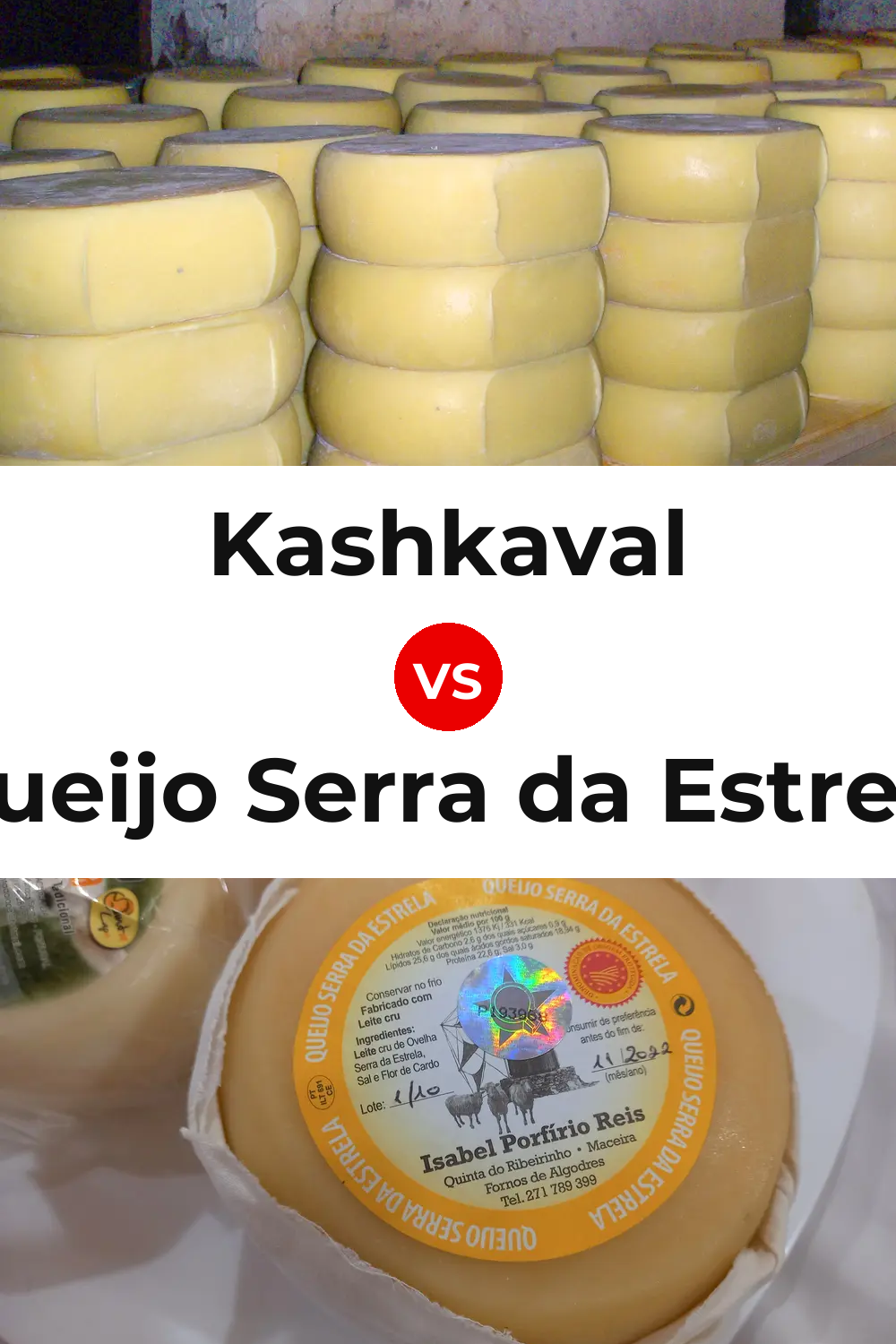 Kashkaval Cheese vs Queijo Serra da Estrela Pinterest comparison