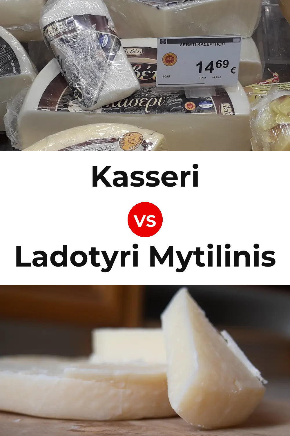 Kasseri Cheese vs Ladotyri Mytilinis Cheese Pinterest comparison