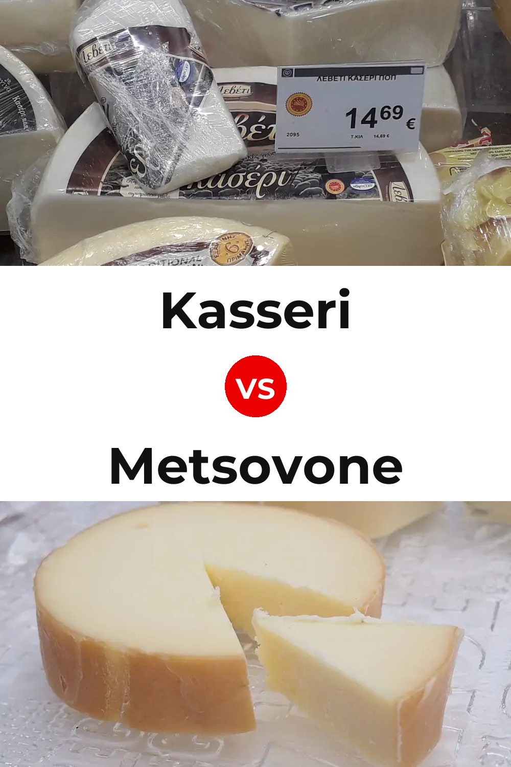 Kasseri Cheese vs Metsovone Cheese Pinterest comparison