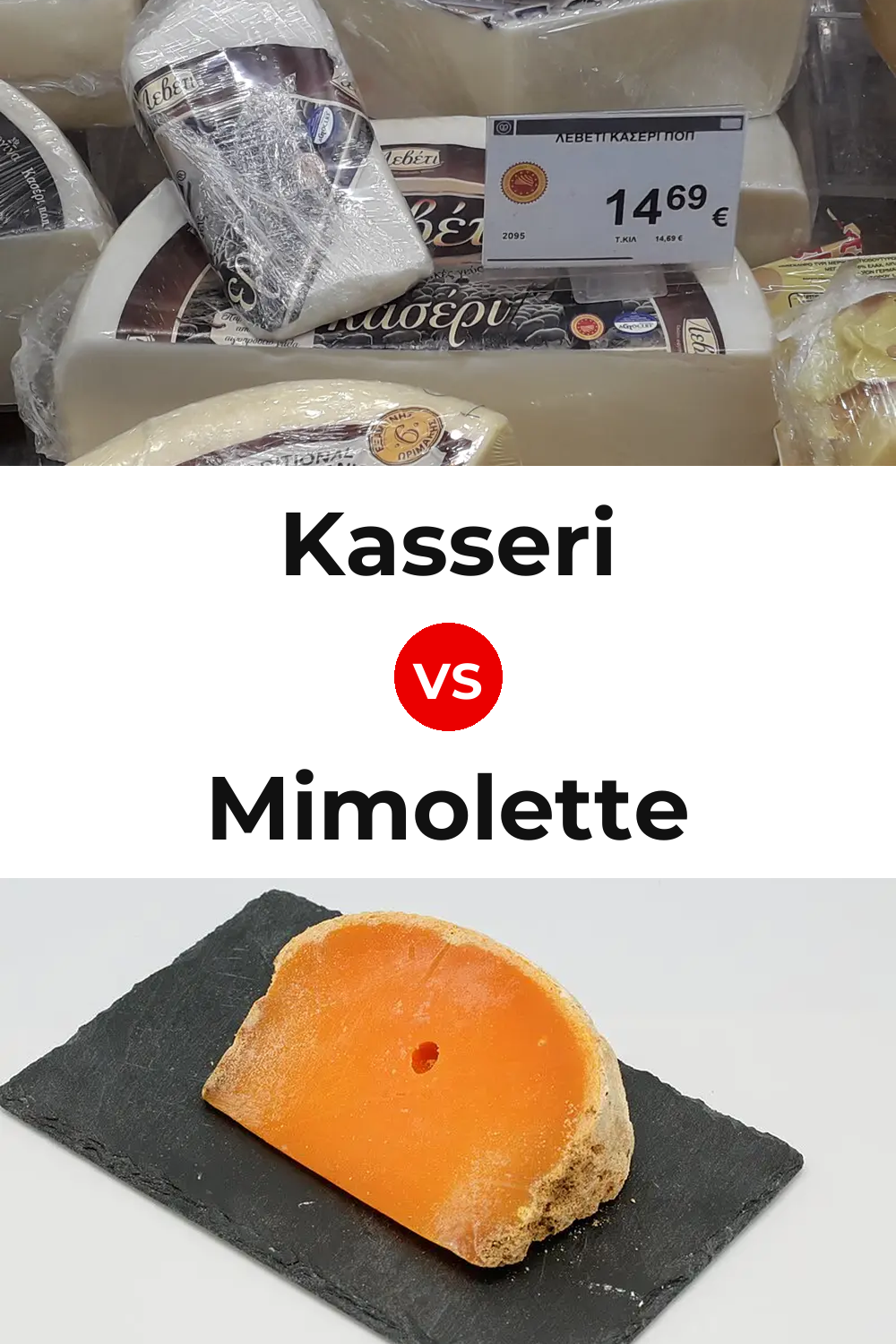 Kasseri Cheese vs Mimolette Cheese Pinterest comparison
