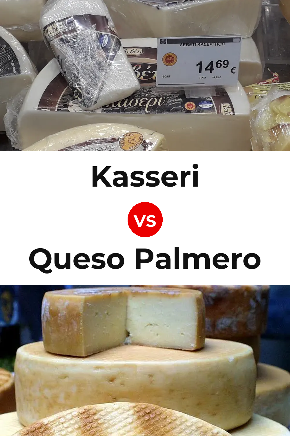 Kasseri Cheese vs Queso Palmero Pinterest comparison