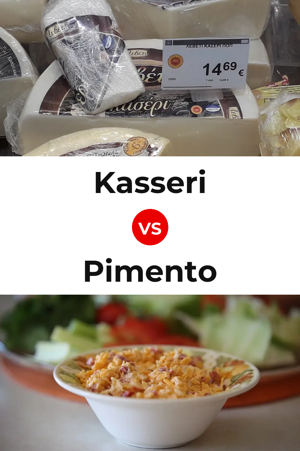 Kasseri Cheese vs Pimento Cheese Pinterest comparison