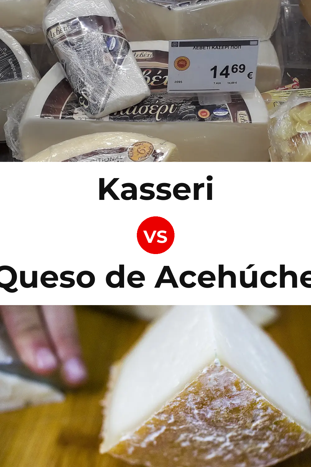 Kasseri Cheese vs Queso de Acehúche Pinterest comparison