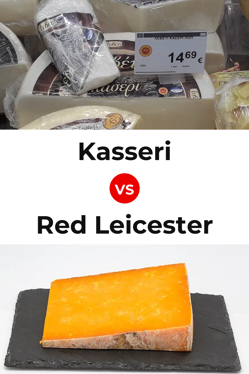 Kasseri Cheese vs Red Leicester Cheese Pinterest comparison