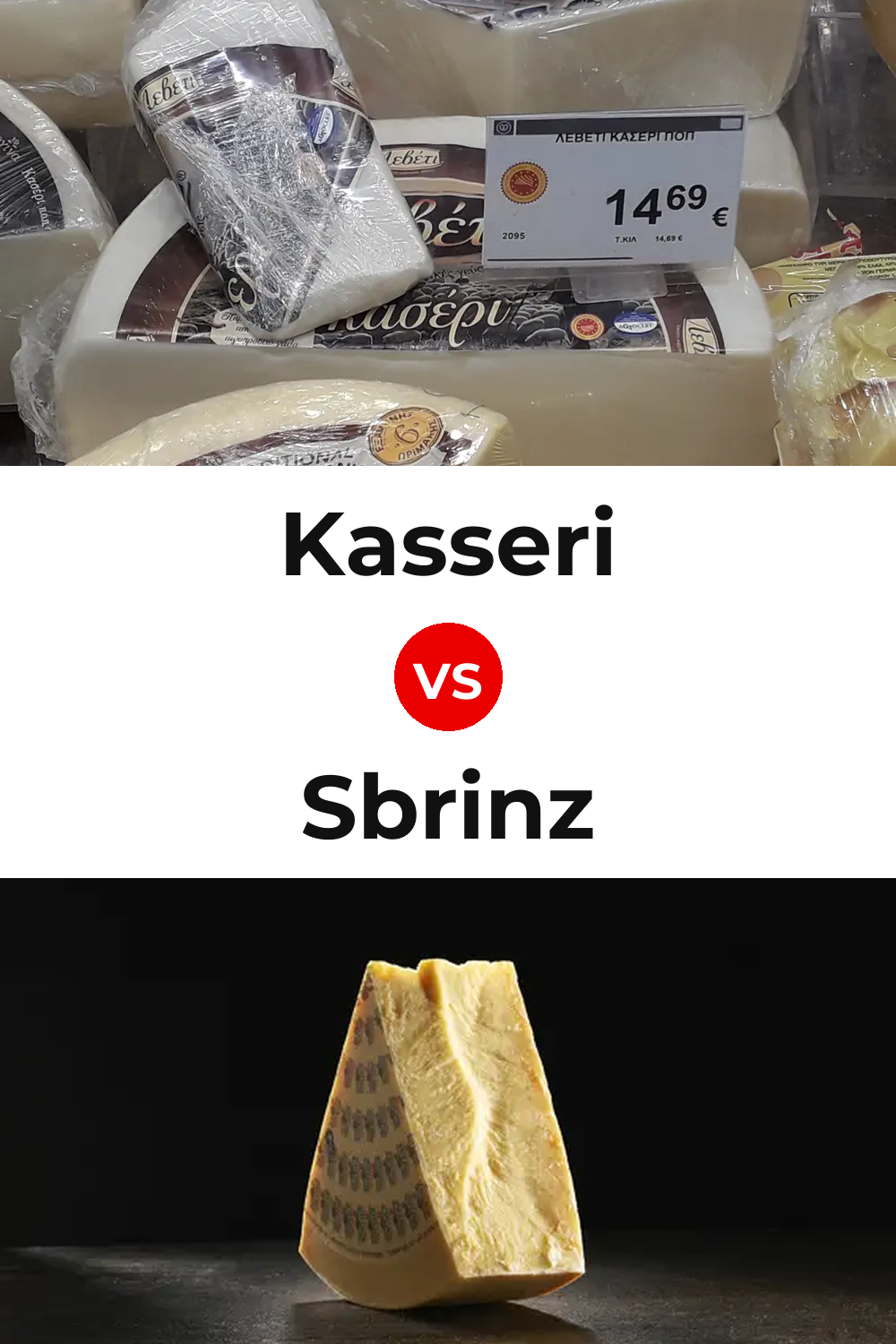 Kasseri Cheese vs Sbrinz Cheese Pinterest comparison
