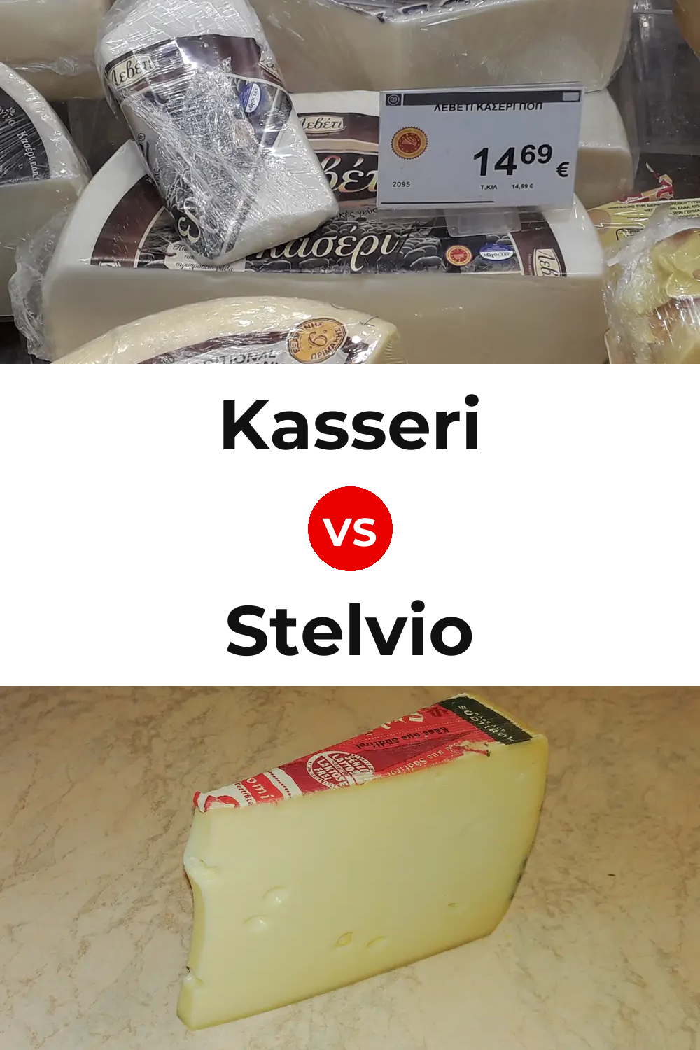 Kasseri Cheese vs Stelvio Cheese Pinterest comparison