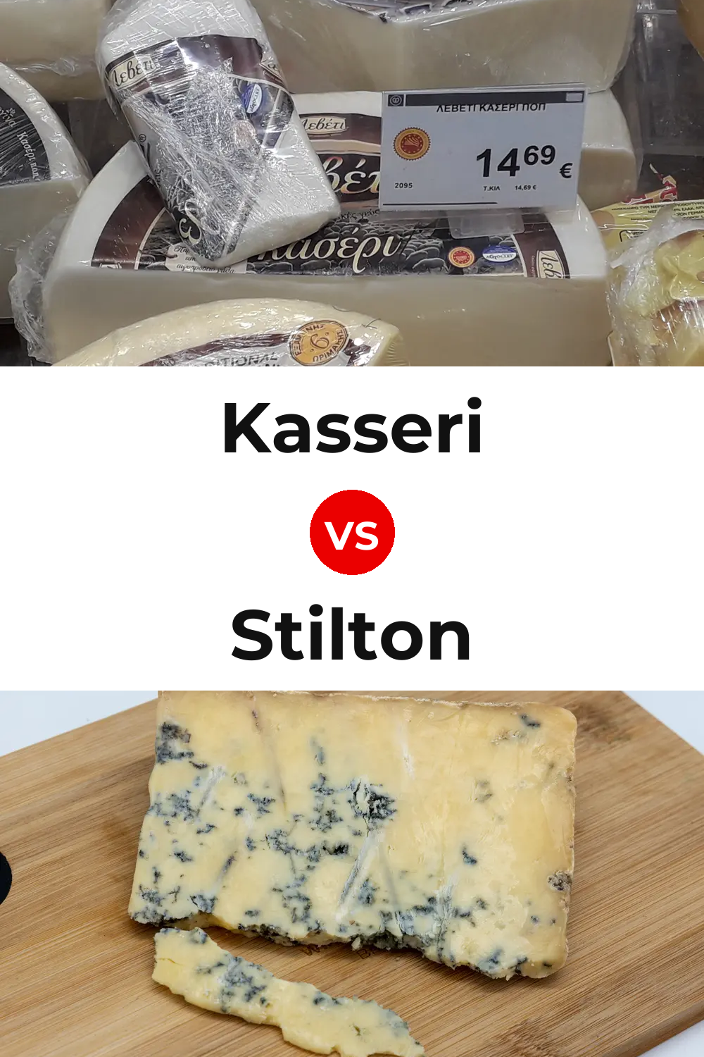 Kasseri Cheese vs Stilton Cheese Pinterest comparison