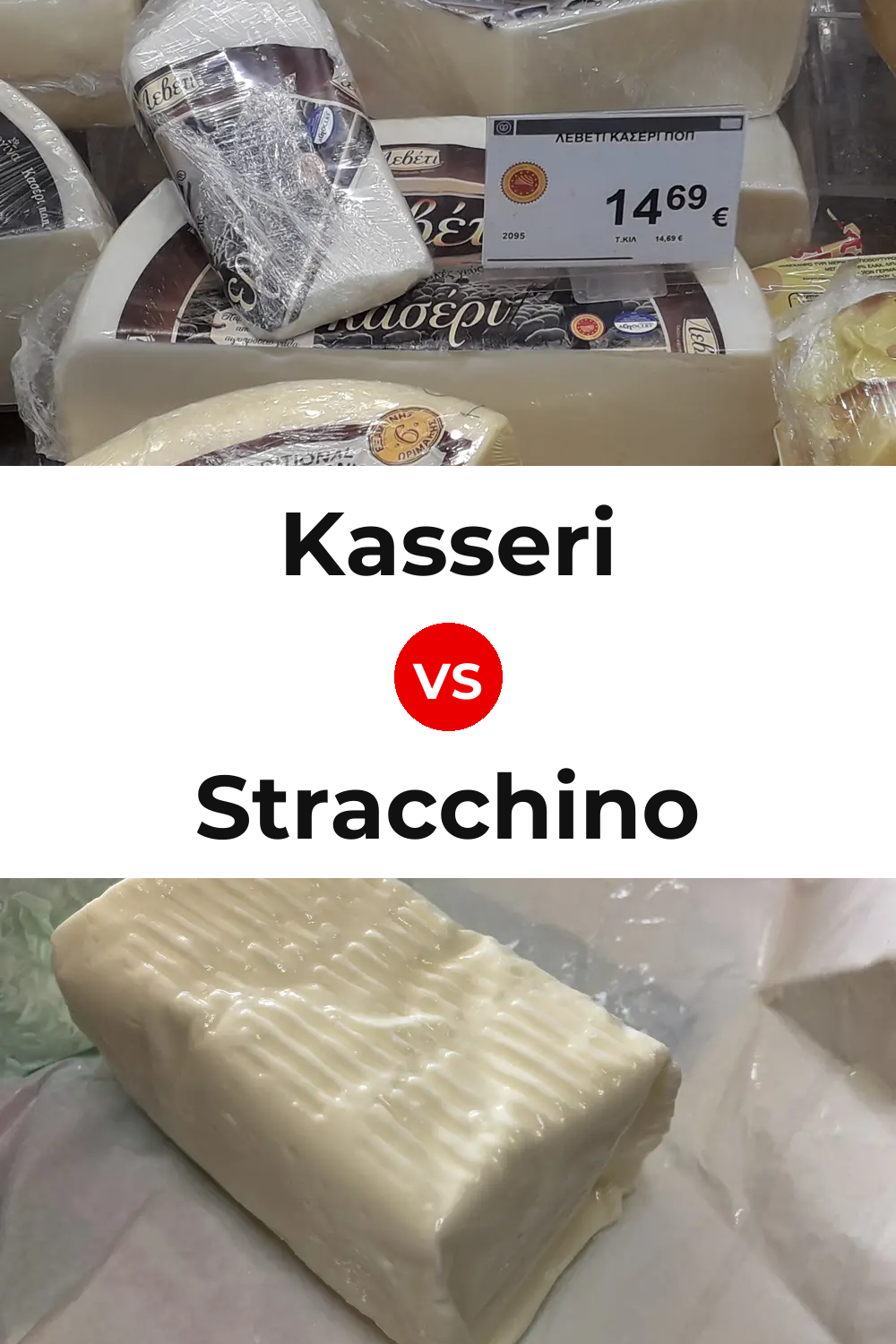 Kasseri Cheese vs Stracchino Cheese Pinterest comparison
