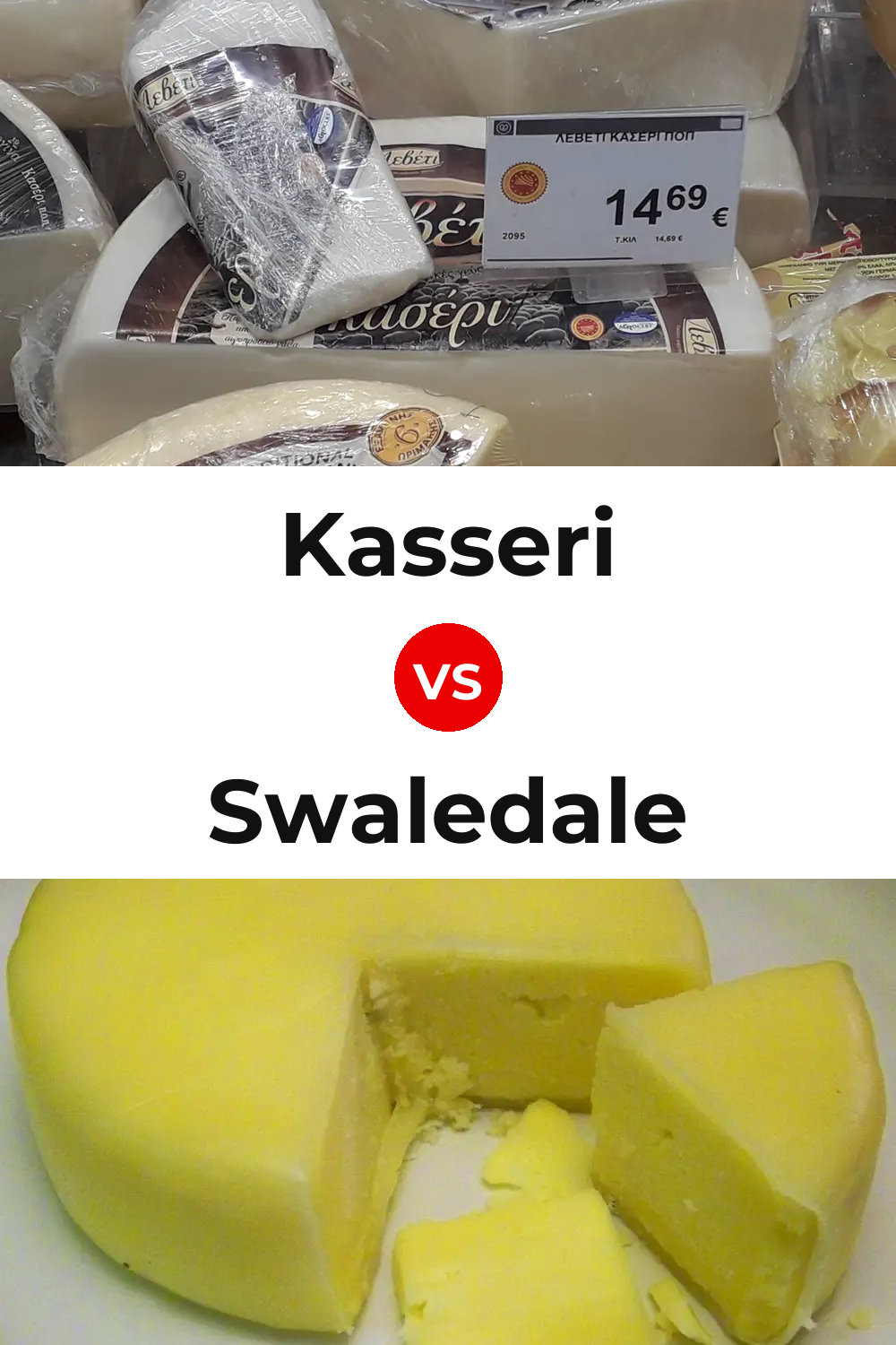 Kasseri Cheese vs Swaledale Cheese Pinterest comparison
