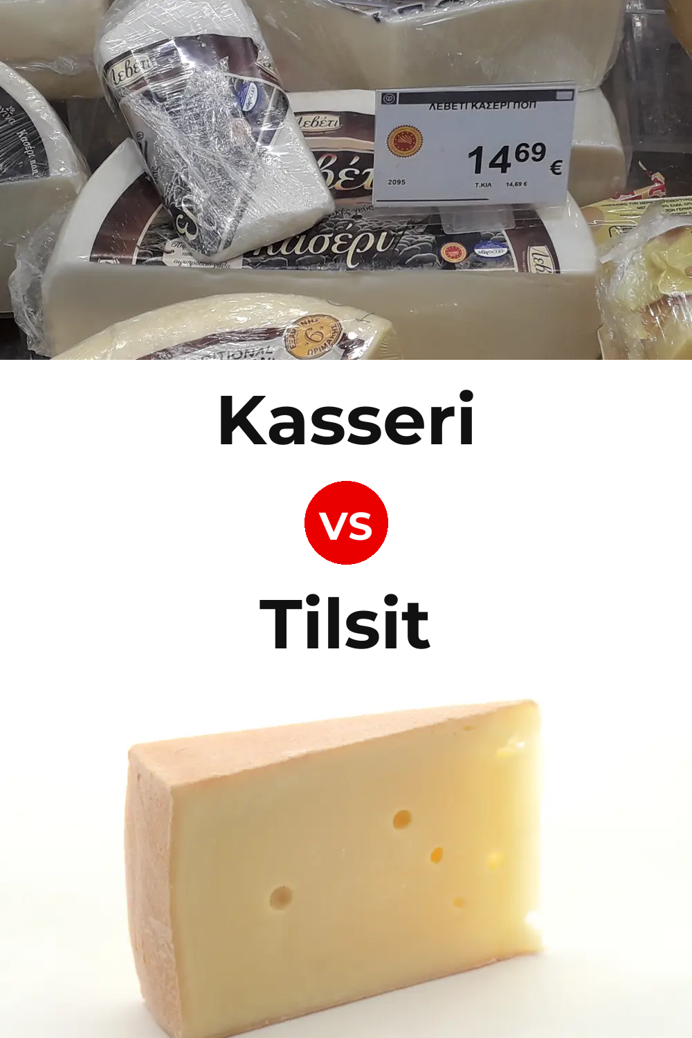 Kasseri Cheese vs Tilsit Cheese Pinterest comparison
