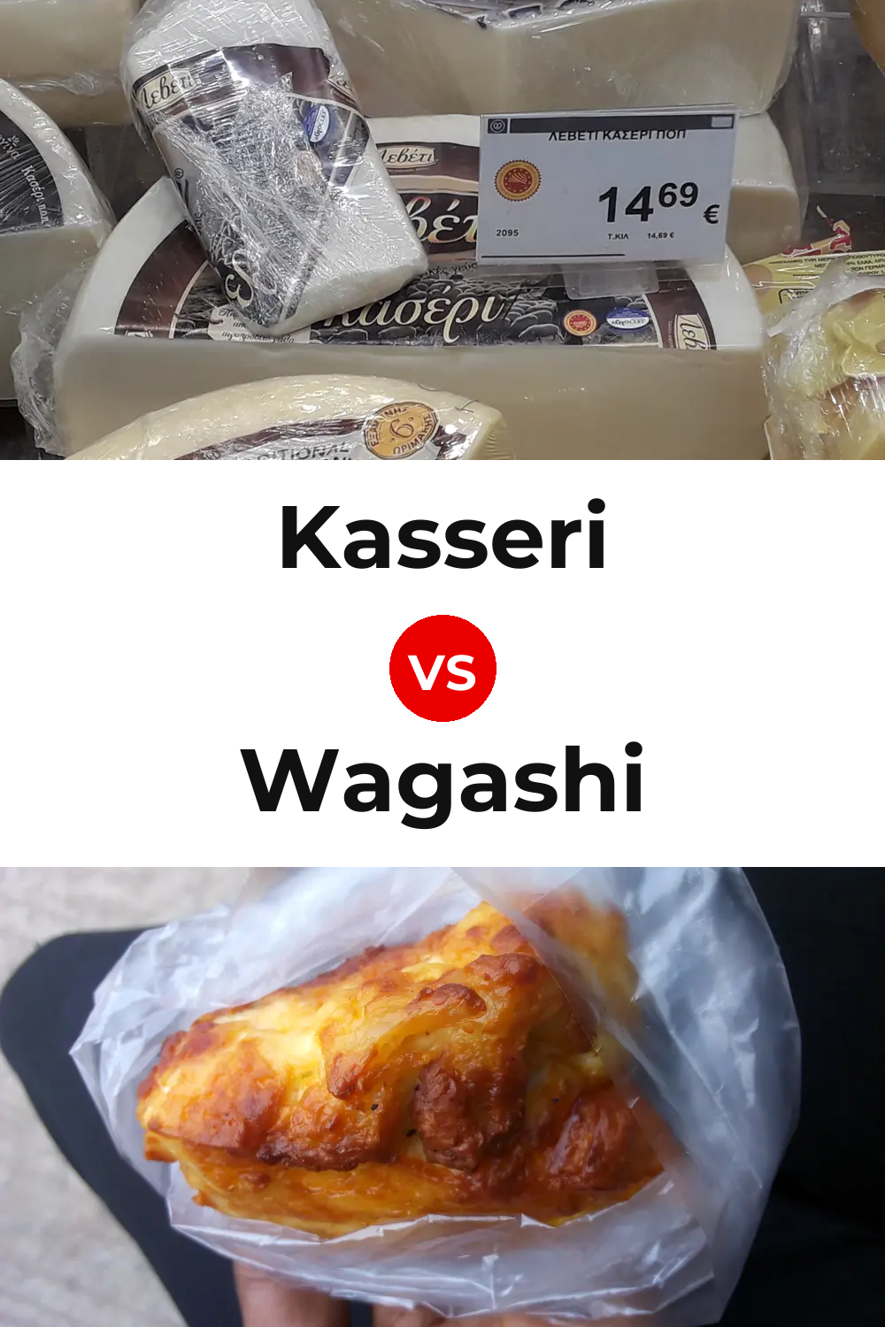 Kasseri Cheese vs Wagashi Cheese Pinterest comparison