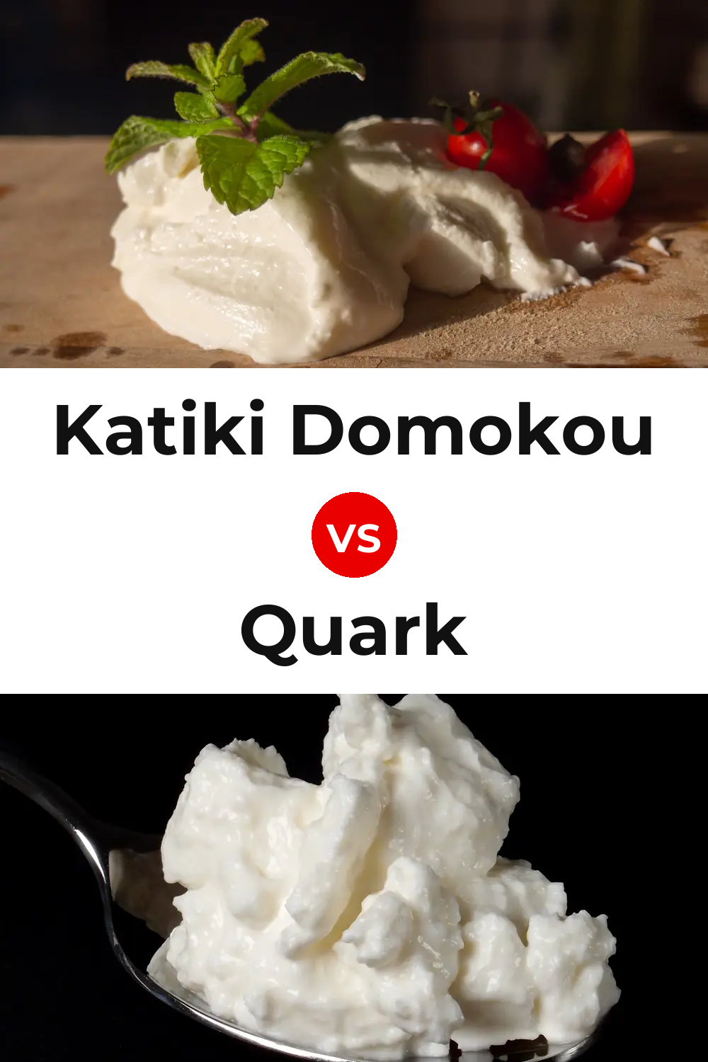 Katiki Domokou Cheese vs Quark Cheese Pinterest comparison