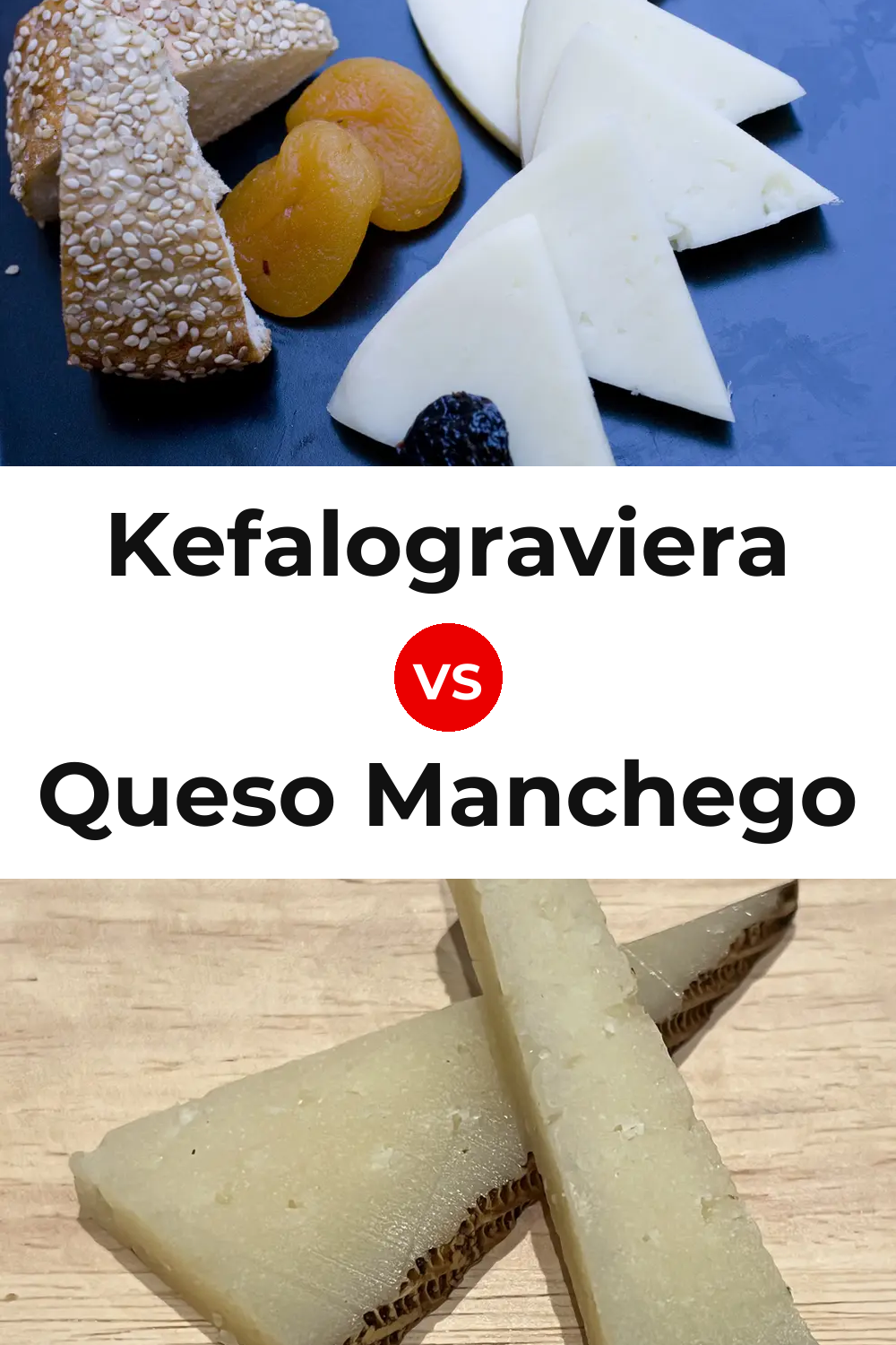 Kefalograviera Cheese vs Queso Manchego Pinterest comparison