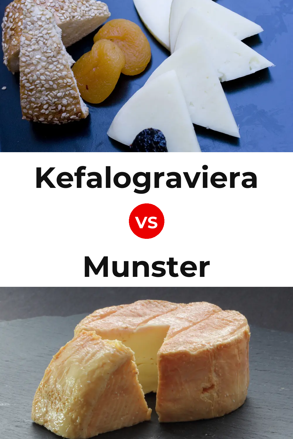 Kefalograviera Cheese vs Munster Cheese Pinterest comparison