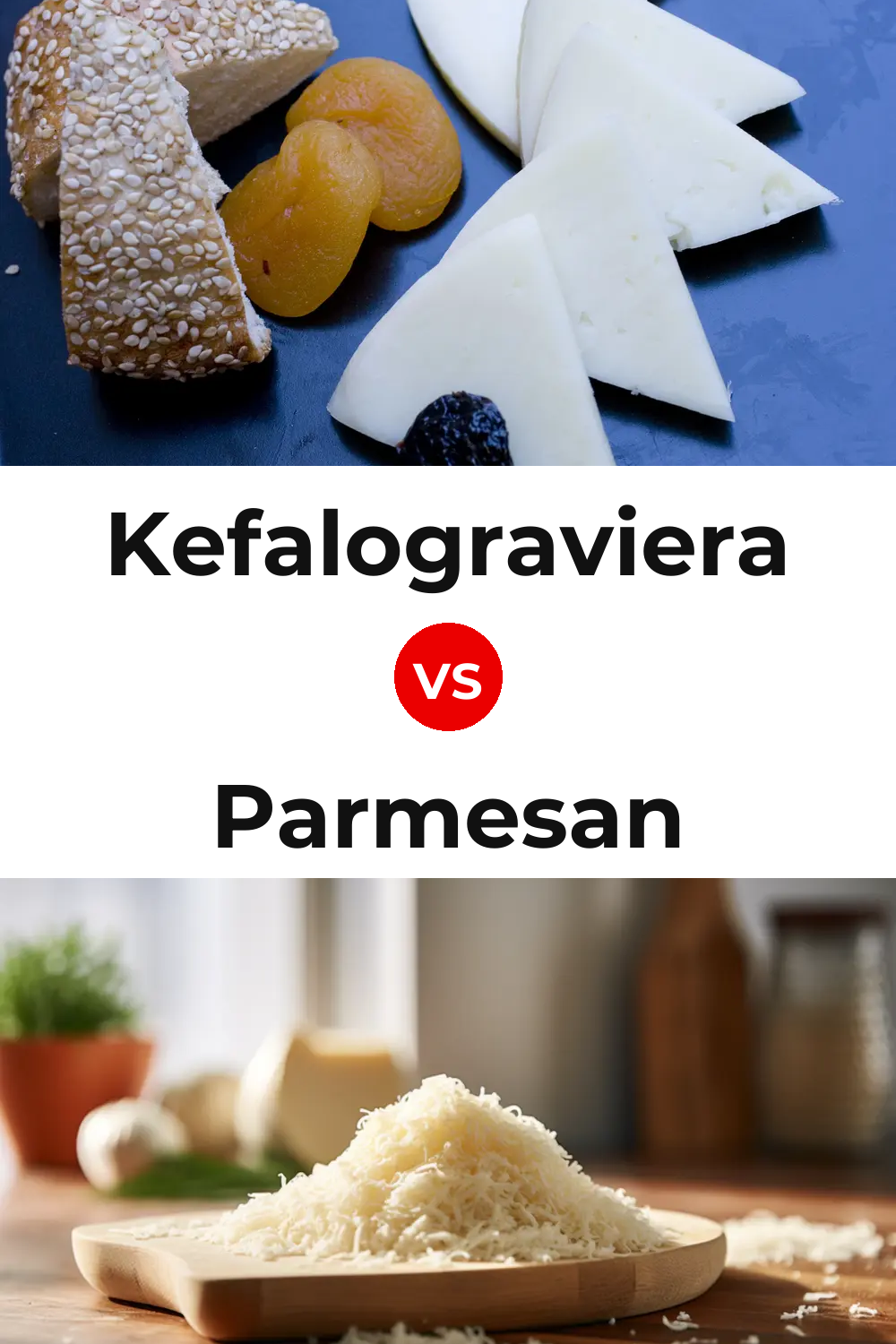 Kefalograviera Cheese vs Parmesan Cheese Pinterest comparison