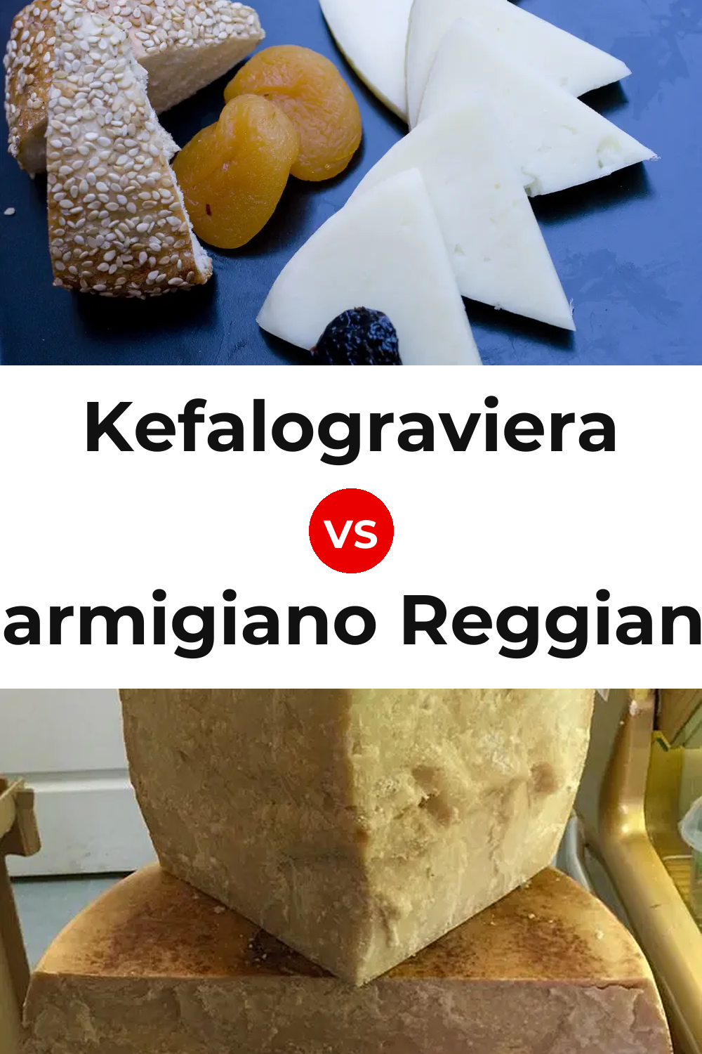 Kefalograviera Cheese vs Parmigiano Reggiano Cheese Pinterest comparison