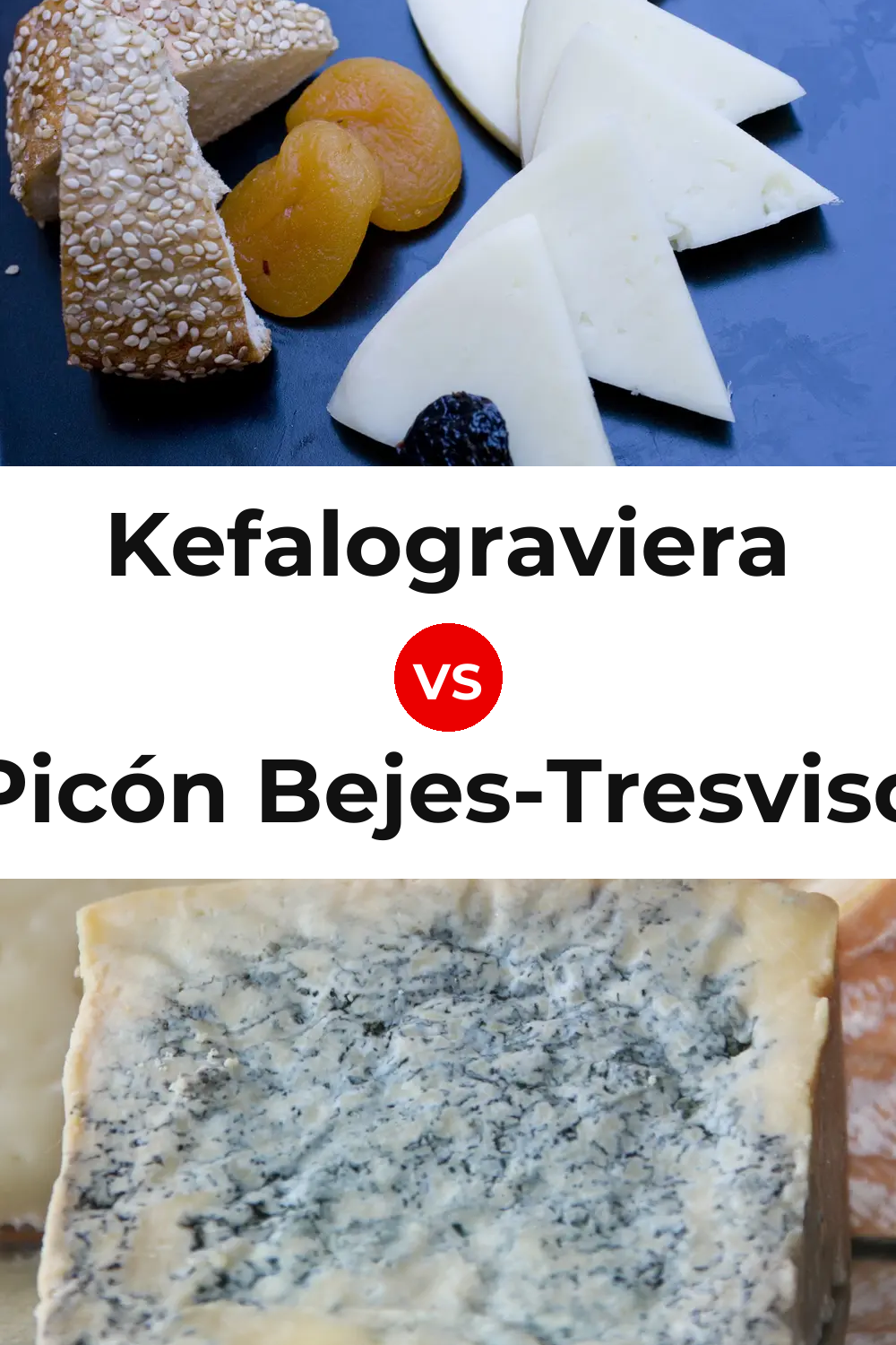 Kefalograviera Cheese vs Picón Bejes-Tresviso Cheese Pinterest comparison