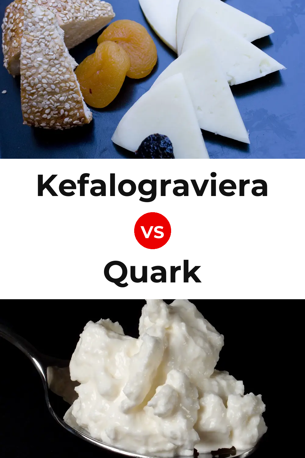 Kefalograviera Cheese vs Quark Cheese Pinterest comparison