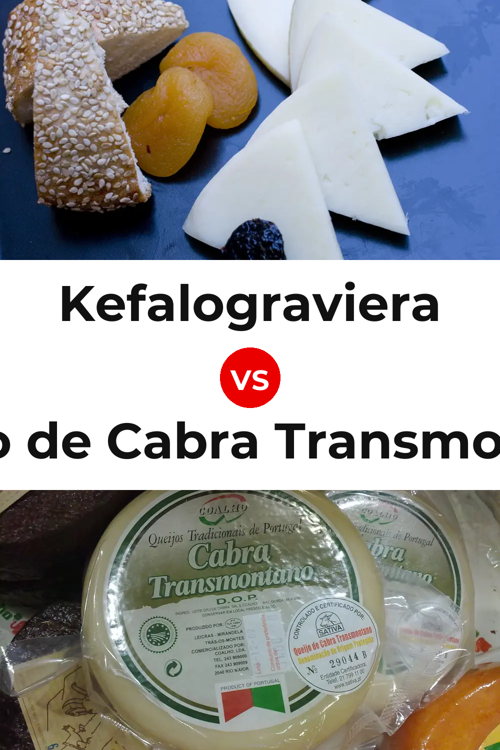 Kefalograviera Cheese vs Queijo de Cabra Transmontano Pinterest comparison