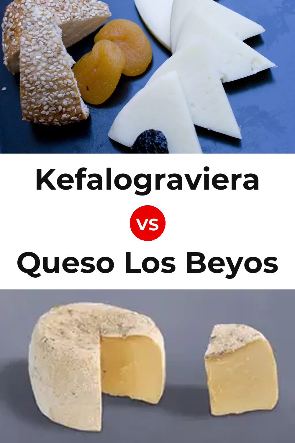 Kefalograviera Cheese vs Queso Los Beyos Pinterest comparison