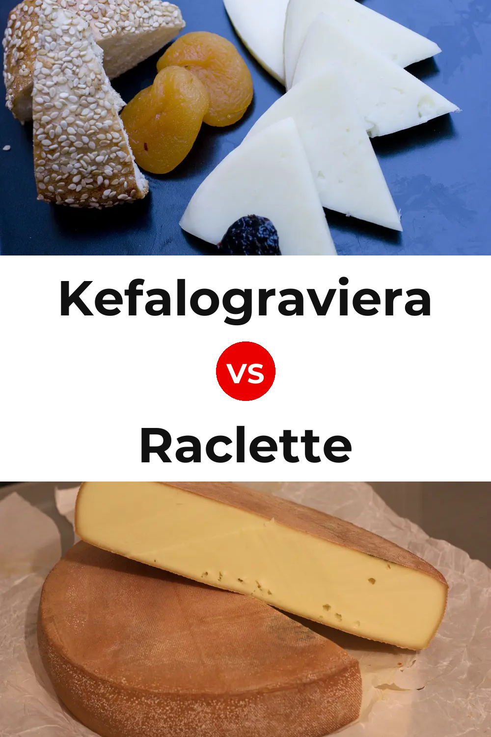 Kefalograviera Cheese vs Raclette Cheese Pinterest comparison