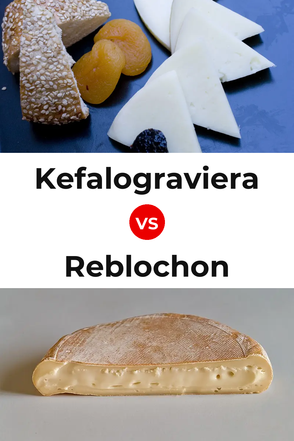 Kefalograviera Cheese vs Reblochon Cheese Pinterest comparison